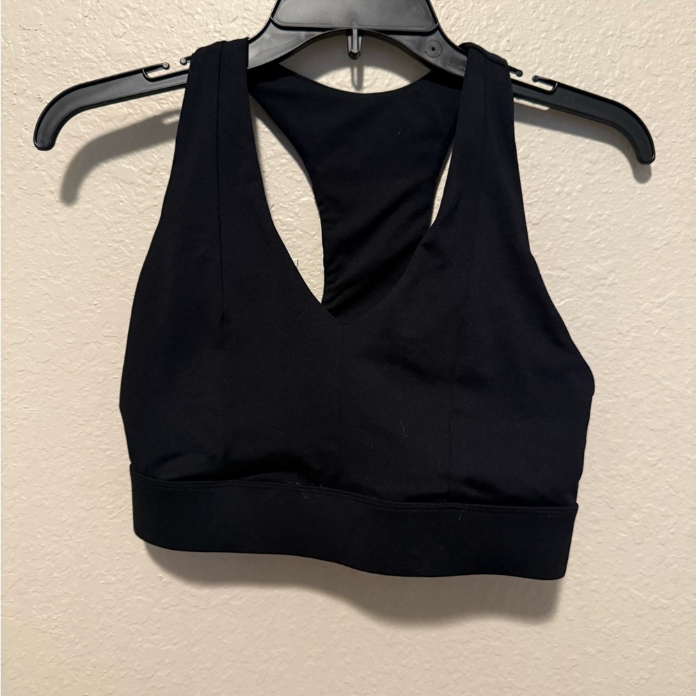 Fabletics Black Women's Sports Bra with Phone Pocket